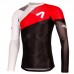 Priliehavý atletický dres s dlhými rukávmi REVOLT RED 