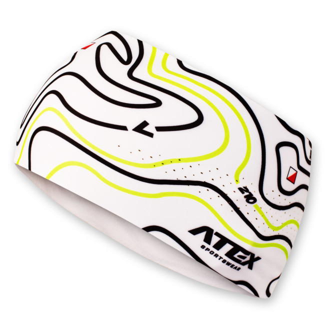 Bežecká čelenka ORIENTEERING biela