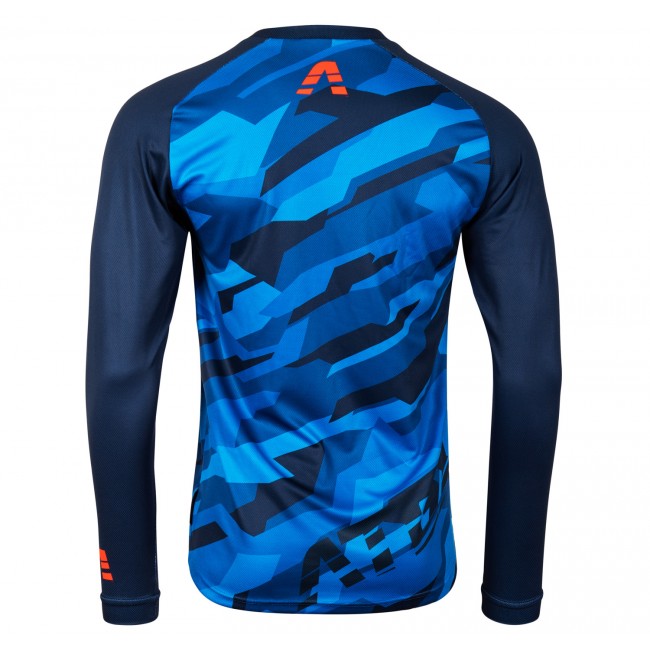 Detský cyklistický dres TRAIL modrý