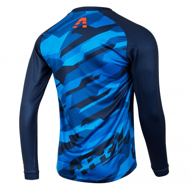 Detský cyklistický dres TRAIL modrý