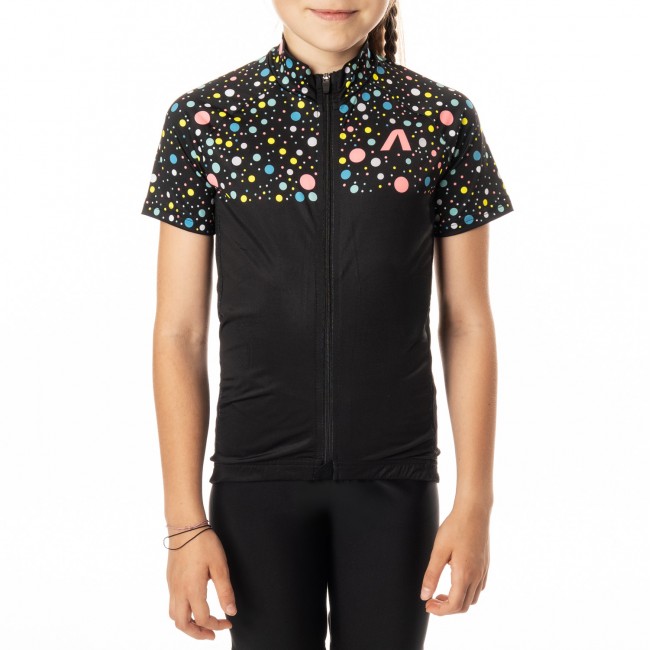 Detský cyklistický dres PIXI čierny