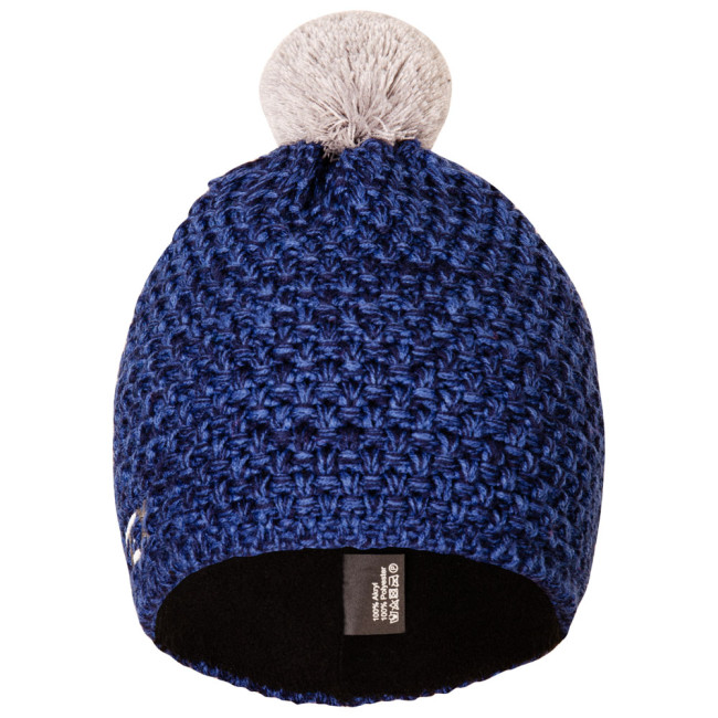 Pletená čiapka KNIT modrá-melange