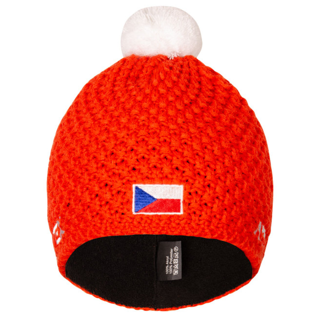 Pletená čiapka KNIT oranžová CZE