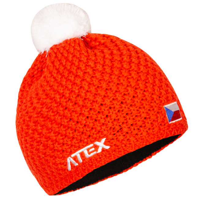 Pletená čiapka KNIT oranžová CZE