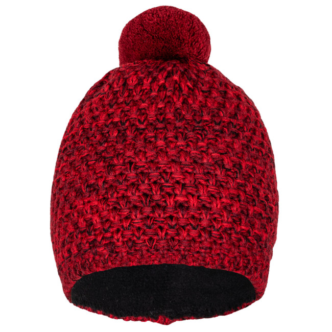 Pletená čiapka KNIT červená-melange