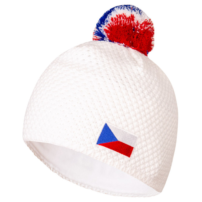 Pletená čiapka KNIT biela CZE