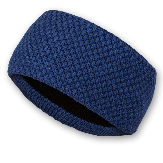 Pletená čelenka KNIT modrá