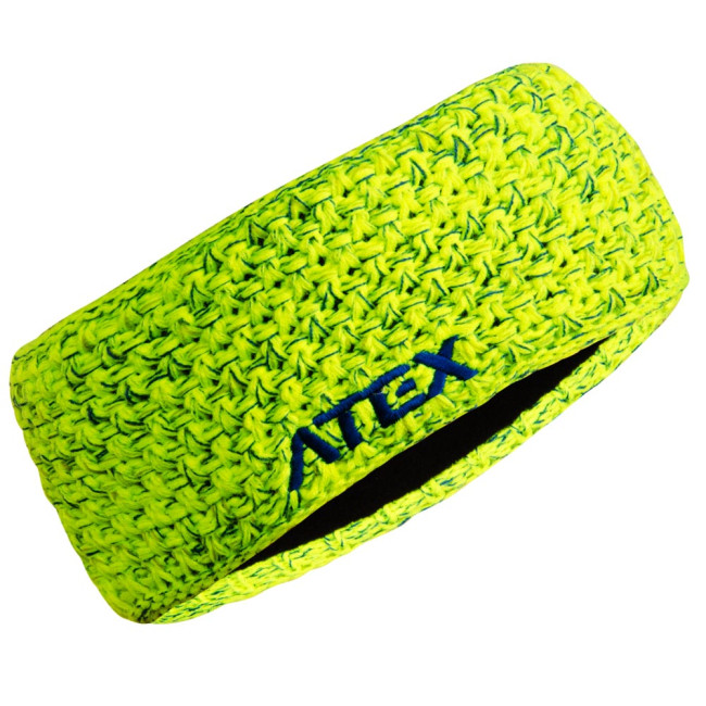 Pletená čelenka KNIT neon-žltá-melange