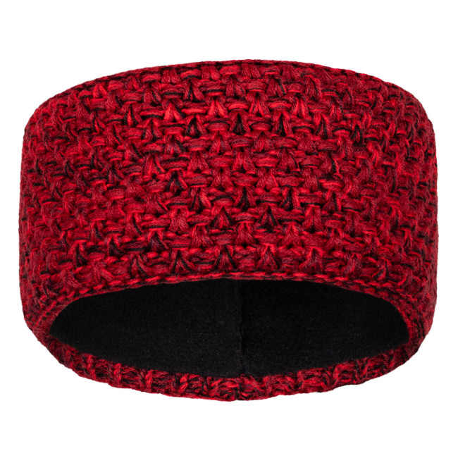 Pletená čelenka KNIT červená-melange