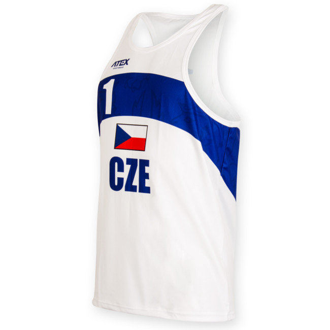 Beachvolejbalový dres PŘEMEK, biely