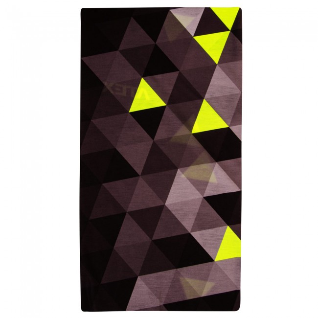 Univerzálna šatka tenká GRID šedá/fluo