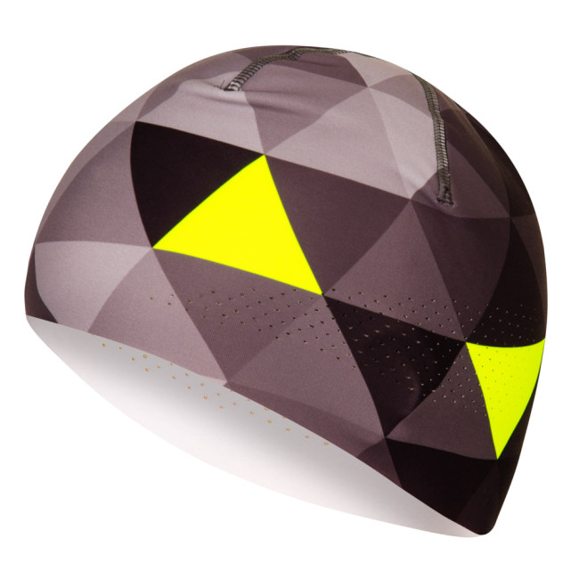 Športová jednovrstvová čiapka GRID šedá/fluo