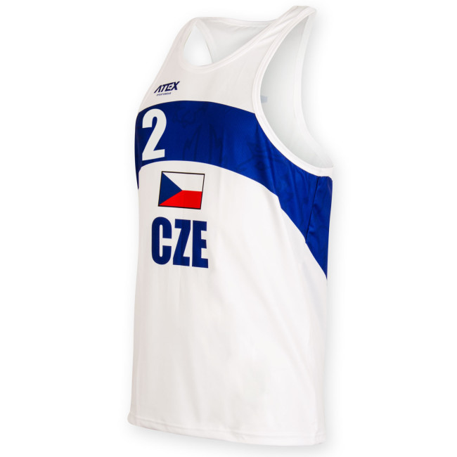 Beachvolejbalový dres PŘEMEK, biely #2