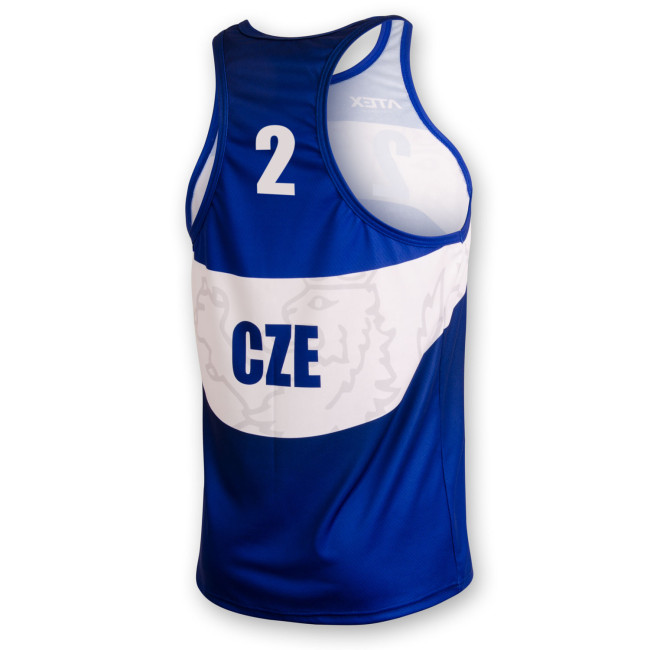 Beachvolejbalový dres PŘEMEK, modrý #2