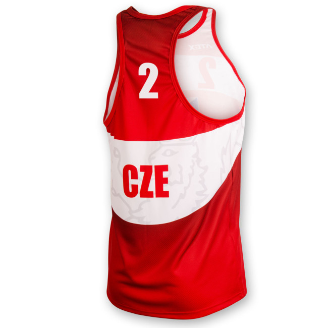 Beachvolejbalový dres PŘEMEK, červený #2
