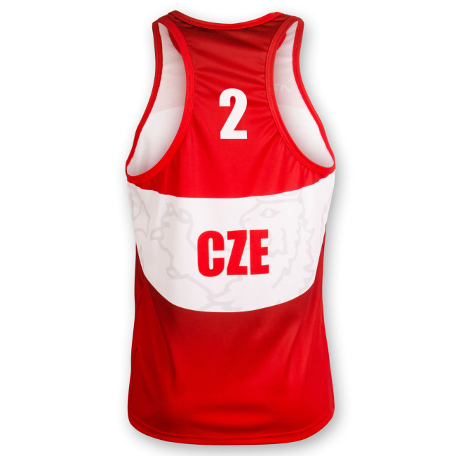 Beachvolejbalový dres PŘEMEK, červený #2
