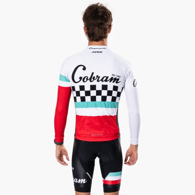 Cyklistický dres s dlhým rukávom COBRAM
