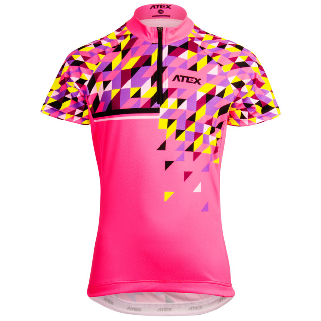 Detský cyklistický dres SATO, ružový