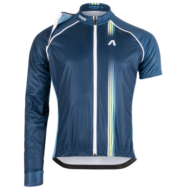 Cyklistický dres s odopínacími rukávmi NEON ROAD 2.0 modrý