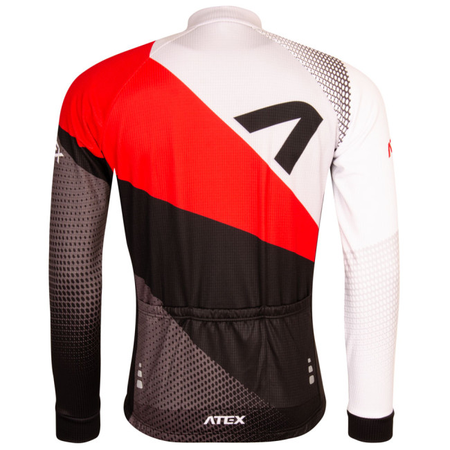 Cyklistický dres s dlhými rukávmi REVOLT RED