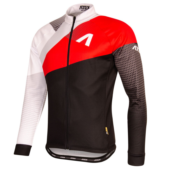 Cyklistický dres s dlhými rukávmi REVOLT RED
