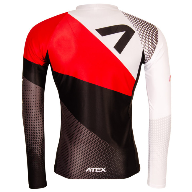 Priliehavý atletický dres s dlhými rukávmi REVOLT RED