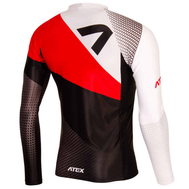 Priliehavý atletický dres s dlhými rukávmi REVOLT RED